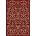 Concord Global Trading Concord Global 49405 5 ft. 3 in. x 7 ft. 7 in. Jewel Damask - Red 49405